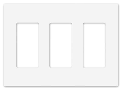 Midsize Screwless Light Switch Cover Plate