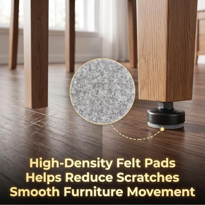3/8-16 Threaded Leveling Feet: Adjustable Furniture Feet