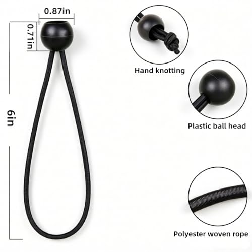 Heavy Duty Ball Bungee Cords 6 Inch
