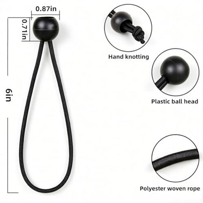 Heavy Duty Ball Bungee Cords 6 Inch