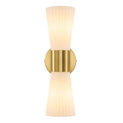 Gold Glass Wall Sconce Light (Gold Milk Glass)