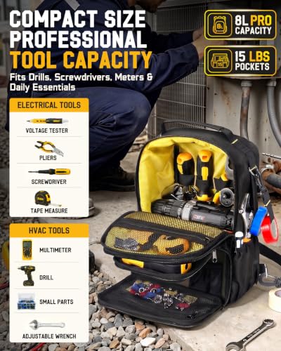 Electrician HVAC Small Tool Chest Bag