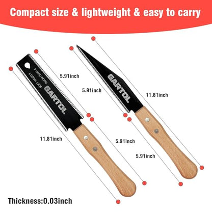 2 Piece Japanese Hand Saw Set