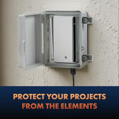 Gray Weatherproof Electrical Junction Box Polycarbonate NHWE
