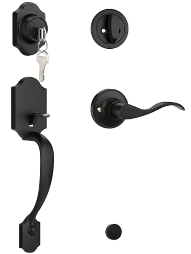 Modern Wave Exterior Door Handle Set