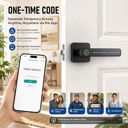 Smart Fingerprint Door Lock Knob
