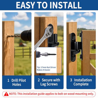 Gate Hinges for Wooden Fences Heavy Duty Shed Hinges Barn Door Hinges