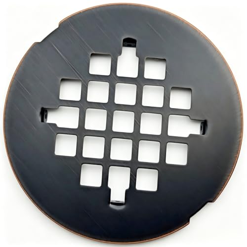 4-1/4 inch snap-on Round Shower Drain Cover, high-end Shower Drain Filter, Solid Square Drain Grille Filter