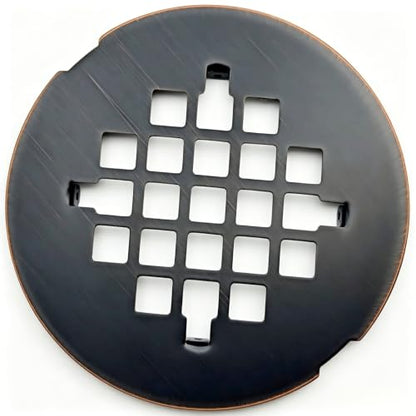4-1/4 inch snap-on Round Shower Drain Cover, high-end Shower Drain Filter, Solid Square Drain Grille Filter
