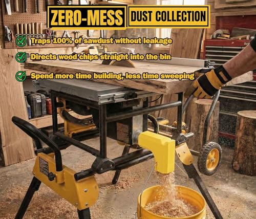 Table Saw Dust Collector Adapter Compatible with DeWALT DW745 DWE7485 DWE7491 Table Saw Accessories