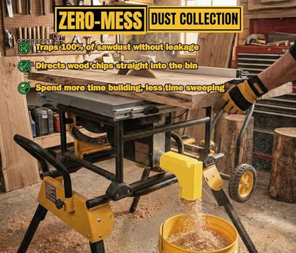 Table Saw Dust Collector Adapter Compatible with DeWALT DW745 DWE7485 DWE7491 Table Saw Accessories