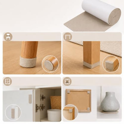 Felt Furniture Pads Self Adhesive Felt Tape for Hardwood Floors