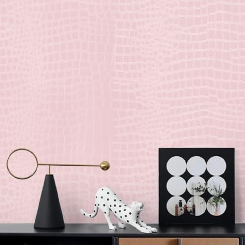 Pink Wallpaper Peel and Stick Crocodile Wallpaper