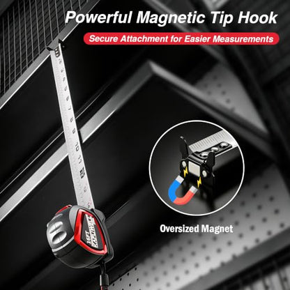 Tape Measure Auto Lock Retractable Measuring Tape Fractions