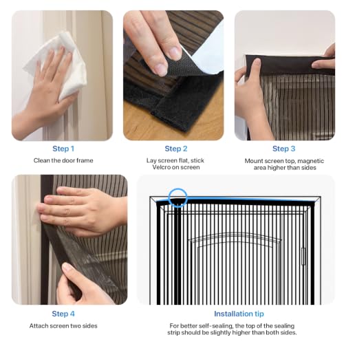 Heavy Duty Door Screen Magnetic Closure