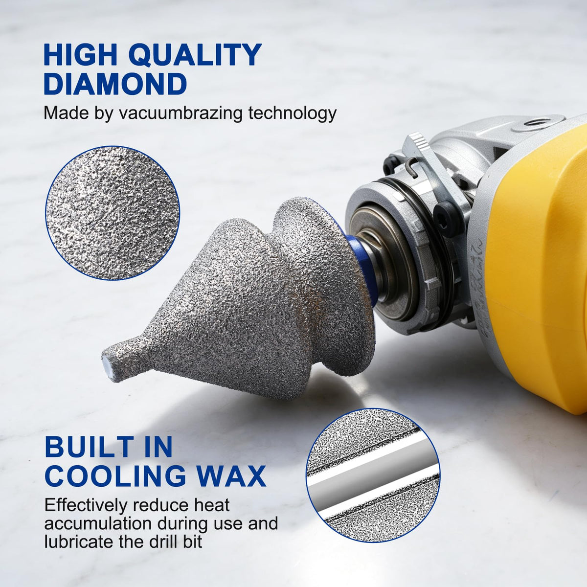 Diamond Chamfer Hole Saw Drill Bit (4 in 1 Chamfer)
