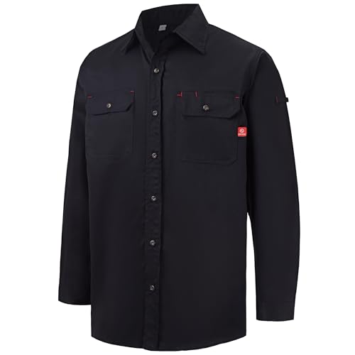Hi Vis FR Shirt for Men 6.5oz Flame Resistant Welding Shirts