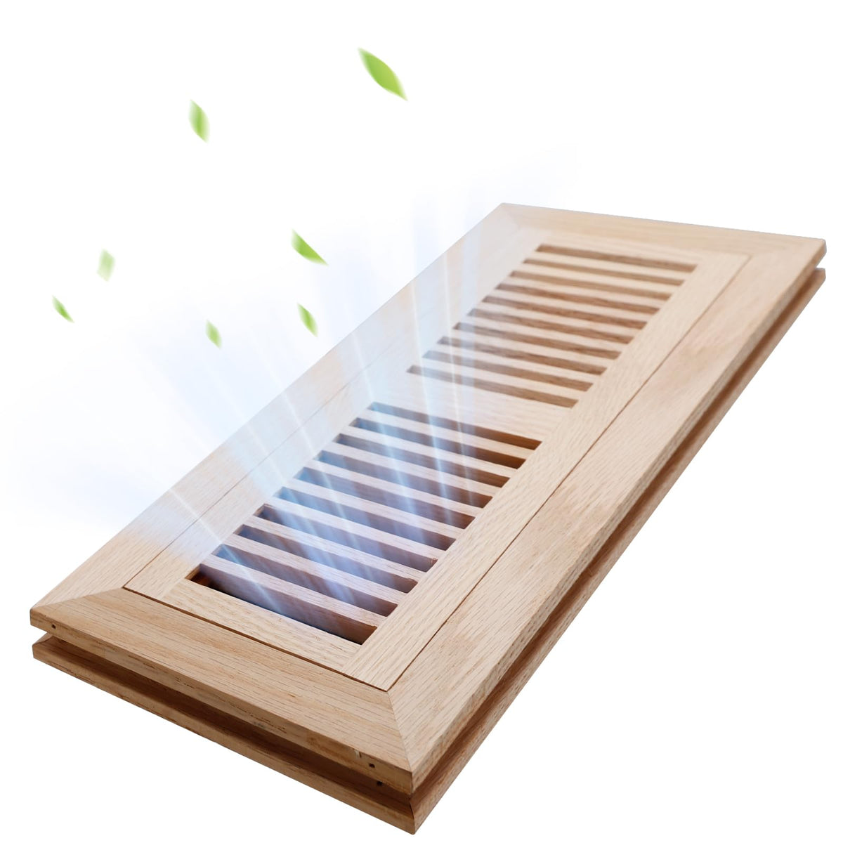 4x12 Inch Oak Floor Register (4x12 / Red-1pcs)