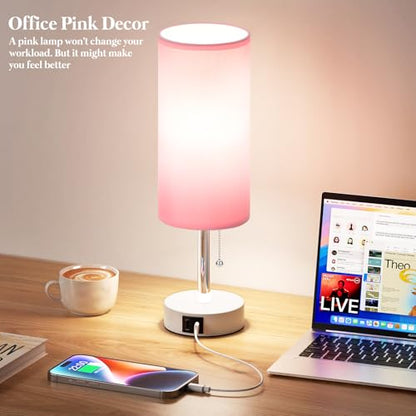 Pink Small Table Lamp for Bedroom