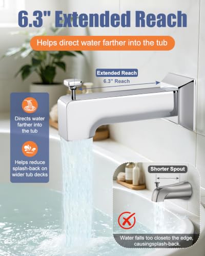 Tub Spout with Diverter (Chrome)