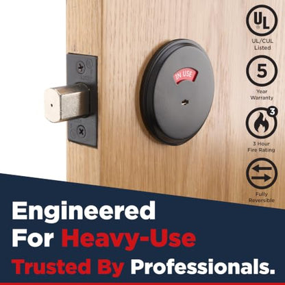 Commercial Grade Vacant Occupied Bathroom Lock Deadbolt for Restaurants