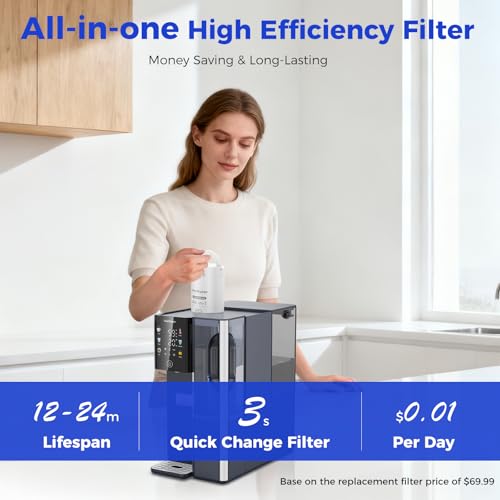 Reverse Osmosis Water Filter Countertop Hot and Cold RO System