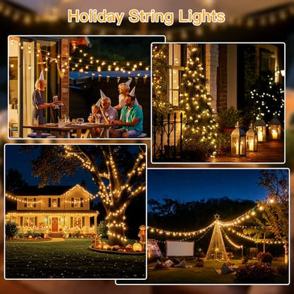 G40 String Lights Outdoor Plug in Patio Lights