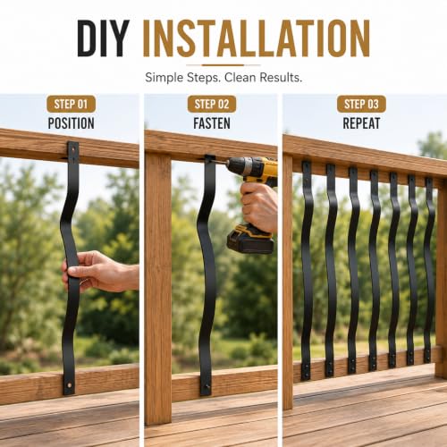 60 Pack Metal Deck Balusters (32.25 IN)