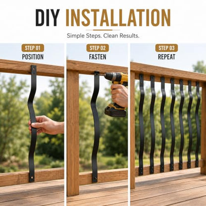 60 Pack Metal Deck Balusters (32.25 IN)