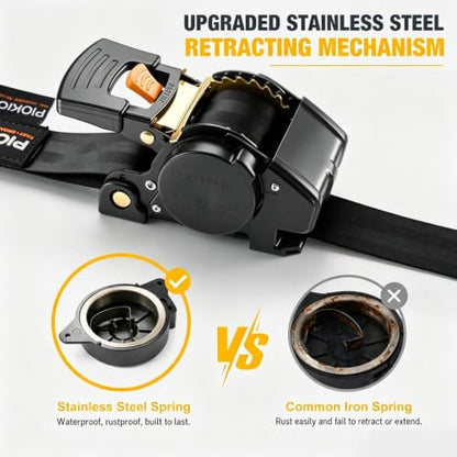 Retractable Ratchet Straps