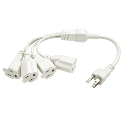 3 Prong Extension Cord Splitter 1 to 4