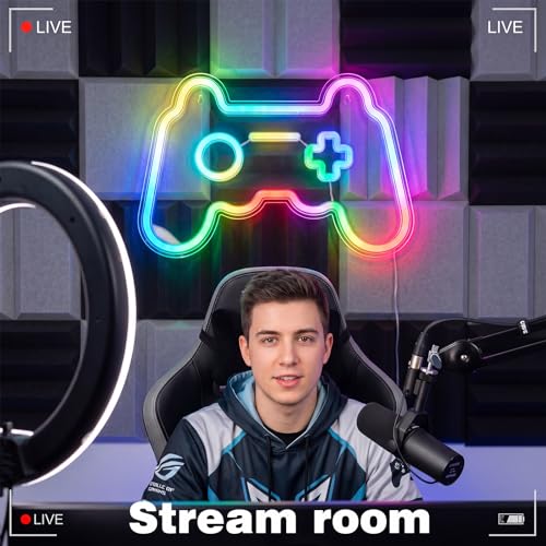 RGB Color Changing Gamepad Neon Sign