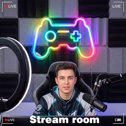 RGB Color Changing Gamepad Neon Sign
