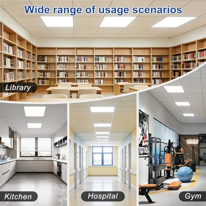 2x2 LED Flat Panel Light with Wireless Switch & App Control
