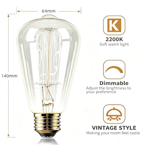 E26 LED Edison Bulbs 6
