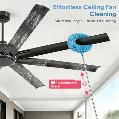 Large Industrial Ceiling Fan No Light with cleaner