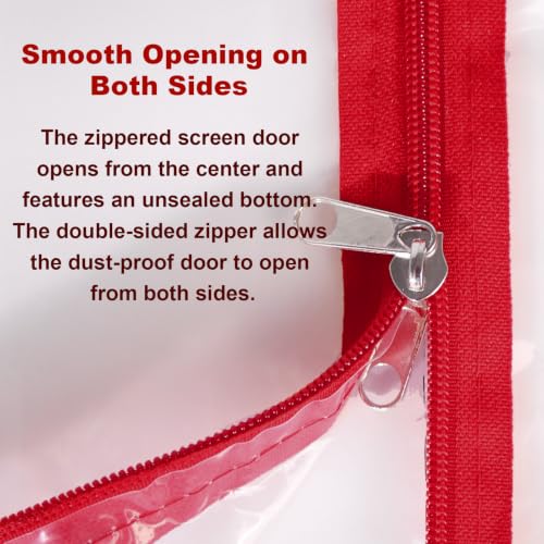 2 Pack Dust Barrier Plastic Zipper Door