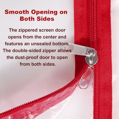 2 Pack Dust Barrier Plastic Zipper Door