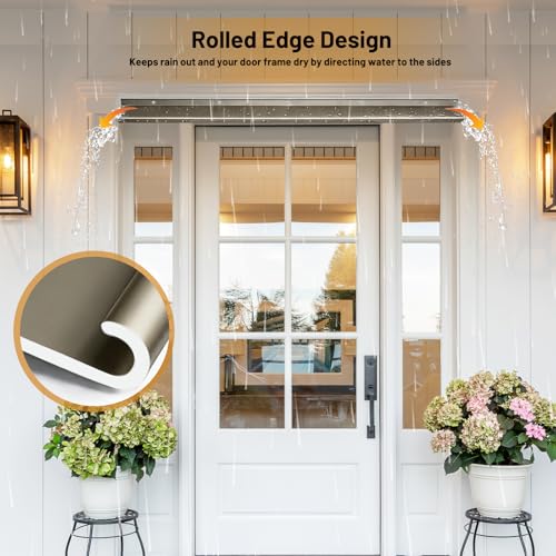 4" Extra Wide Door Rain Drip Guard