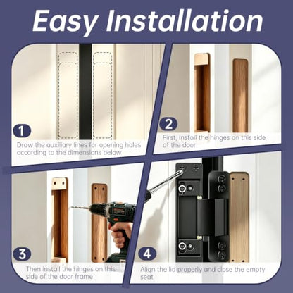 4.5 Inch Interior Hidden Door Hinge 110 Degree Self
