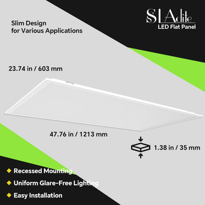 4 Pack 2x4 LED Flat Panel Light 50 (2x4FT 4Pack / 2x4FT 4PACK)