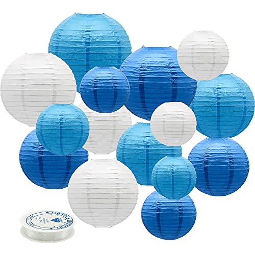 Round Chinese Paper Lanterns Decorative 15pcs for Wedding Birthday Party Baby Showers Decoration¡­