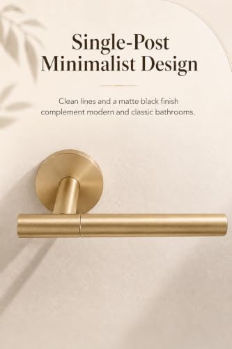 Single Post Toilet Paper Holder (Gold)