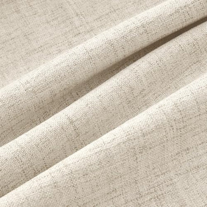 100% Blackout Linen Curtains 2 Panels Set for Bedroom Solid Luxury Decor Thermal Insulation Room Darkening Back Tab Rod Pocket Drapes for Living Room Nursery