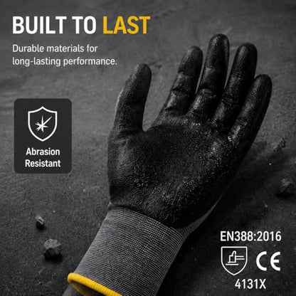 Work Gloves MicroFoam Nitrile Coated
