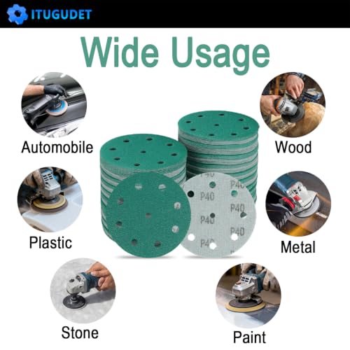 5 Inch 9 Hole All girt Sanding Discs Sandpaper