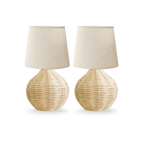 Rattan Small Table Lamp