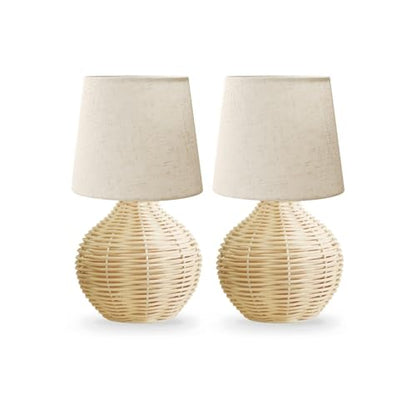 Rattan Small Table Lamp