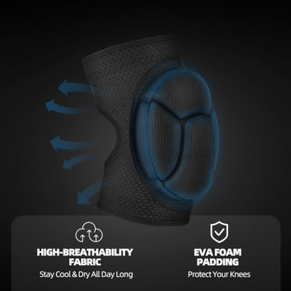 Breathable Mesh Padded Knee Sleeves