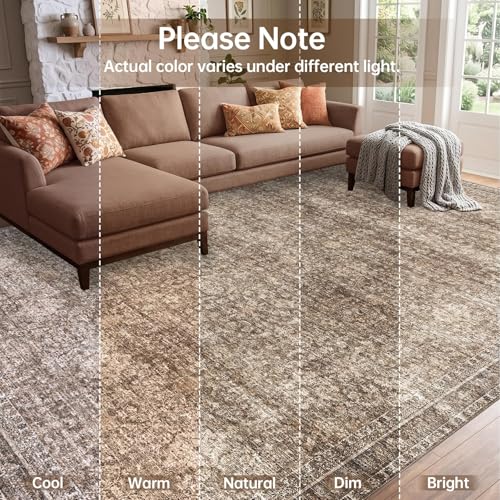 Round Rug 4ft (Dark Brown / 4' (Round))